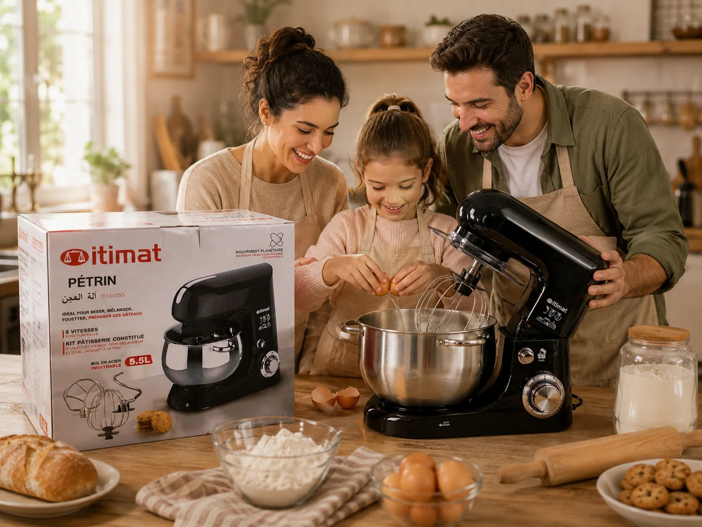 Robot Pétrin Multifonction ITIMAT 5.5L – vue 5 | MonChoix Maroc