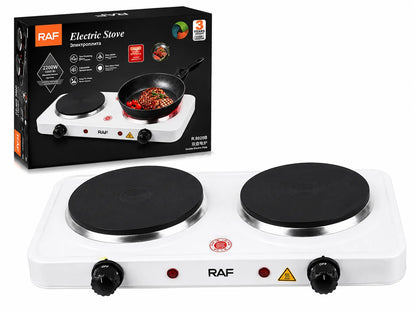 Réchaud Électrique RAF 2000 W à Double Plaque – Plaque de Cuisson… – vue 3 | MonChoix Maroc