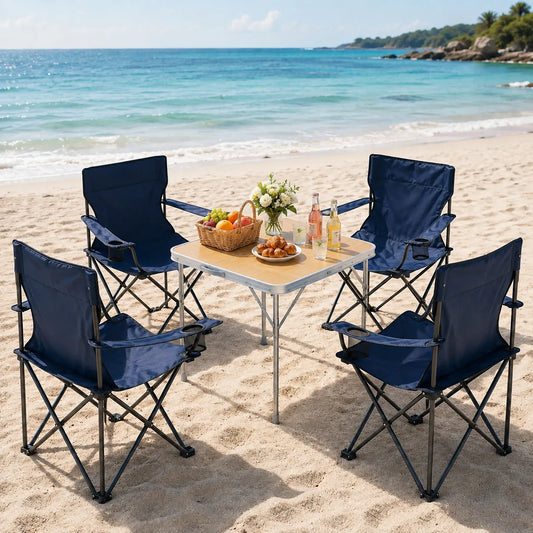 Pack de 4 Chaises de Camping Pliantes Portables – Confort Partout – vue 1 | MonChoix Maroc
