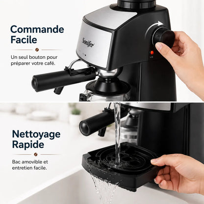 Machine à Café Espresso 800W Sonifer SF-3534 – Cafetière 4 Tasses – vue 3 | MonChoix Maroc