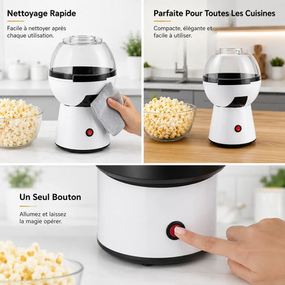 Machine à Popcorn 1200W Électrique – Popcorn Maker Sans Huile Pour… – vue 2 | MonChoix Maroc