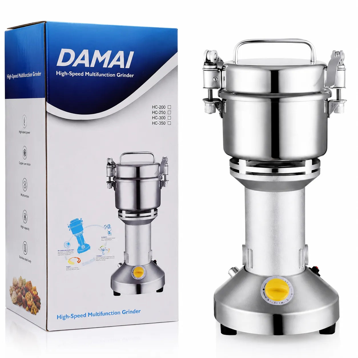 DAMAI Moulin Électrique 150G 850W En Acier Inoxydable – Broyeur Haute… – vue 1 | MonChoix Maroc