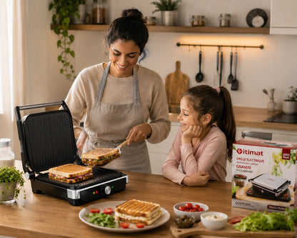 Grill Panini Électrique Itimat 2000W – vue 3 | MonChoix Maroc