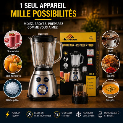 Blender Turbo Ice Crush – vue 7 | MonChoix Maroc