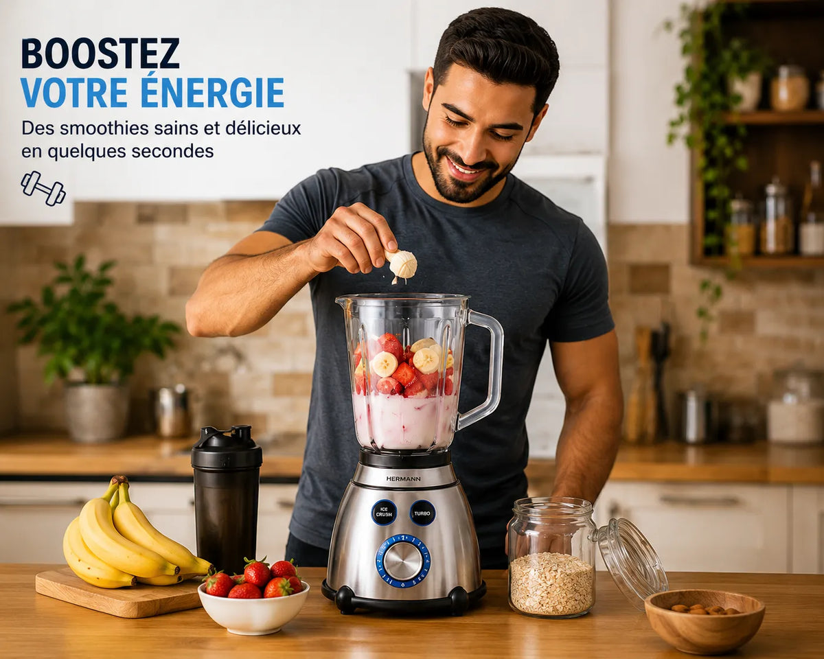 Blender Turbo Ice Crush – vue 3 | MonChoix Maroc