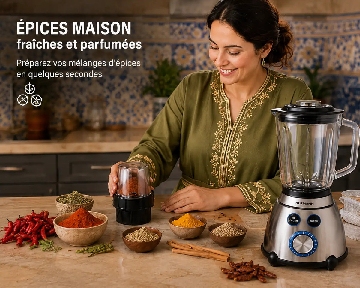 Blender Turbo Ice Crush – vue 4 | MonChoix Maroc