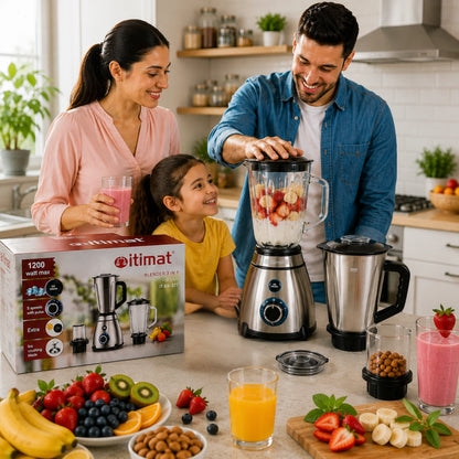 Blender Multifonction ITIMAT 3 En 1 – Mixeur, Moulin & Hachoir 1200W – vue 3 | MonChoix Maroc