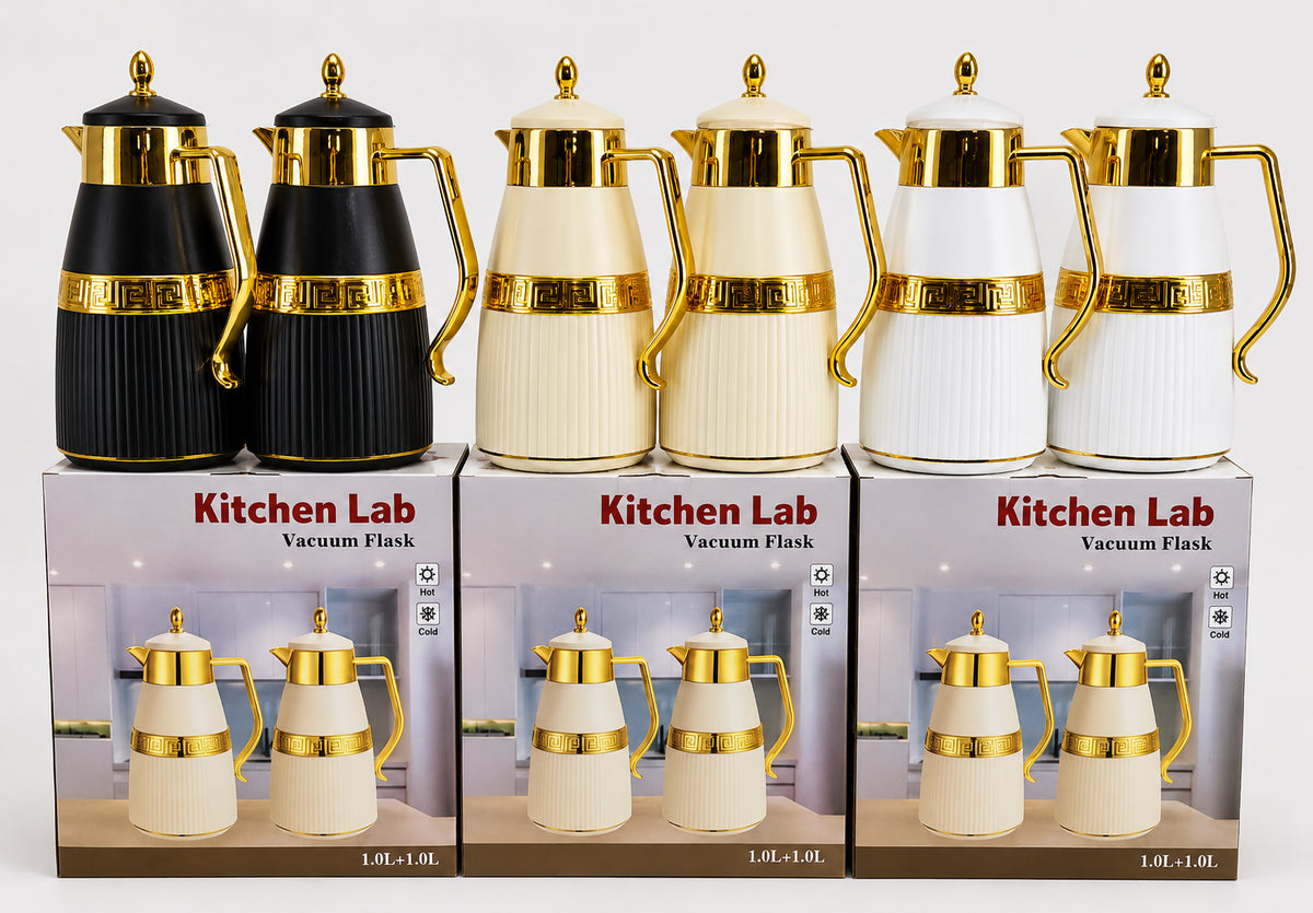 Set de 2 Thermos 1L + 1L Élégants – vue 1 | MonChoix Maroc