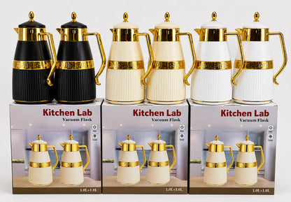 Set de 2 Thermos 1L + 1L Élégants – vue 1 | MonChoix Maroc