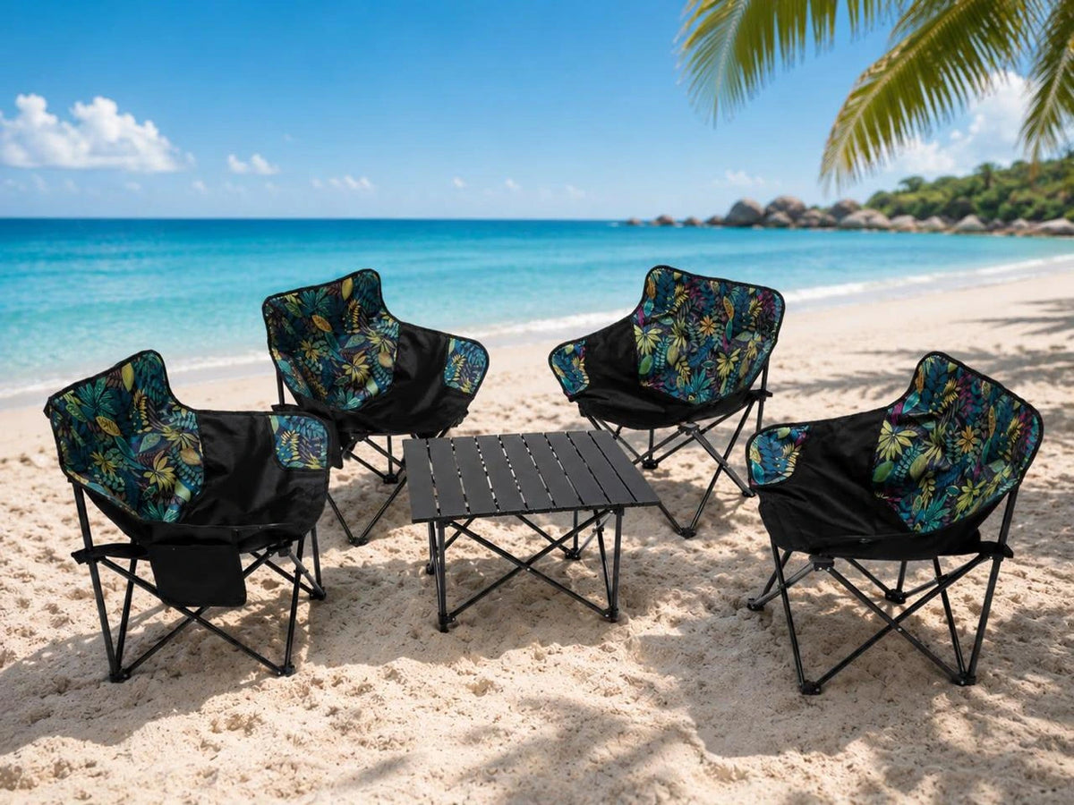 Pack de 4 Chaises de Camping Pliantes avec Table – vue 1 | MonChoix Maroc