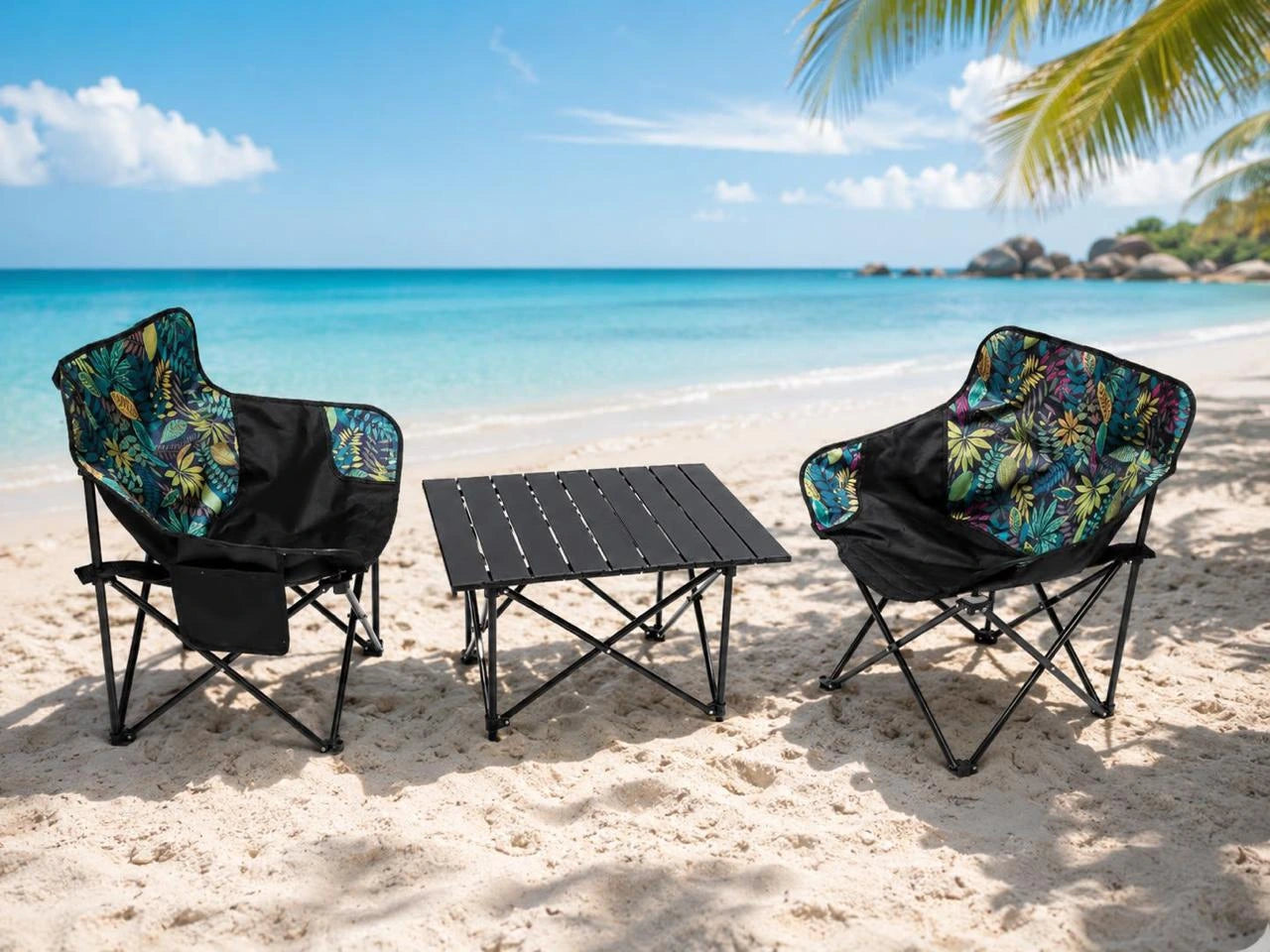 Pack de 4 Chaises de Camping Pliantes avec Table – vue 4 | MonChoix Maroc