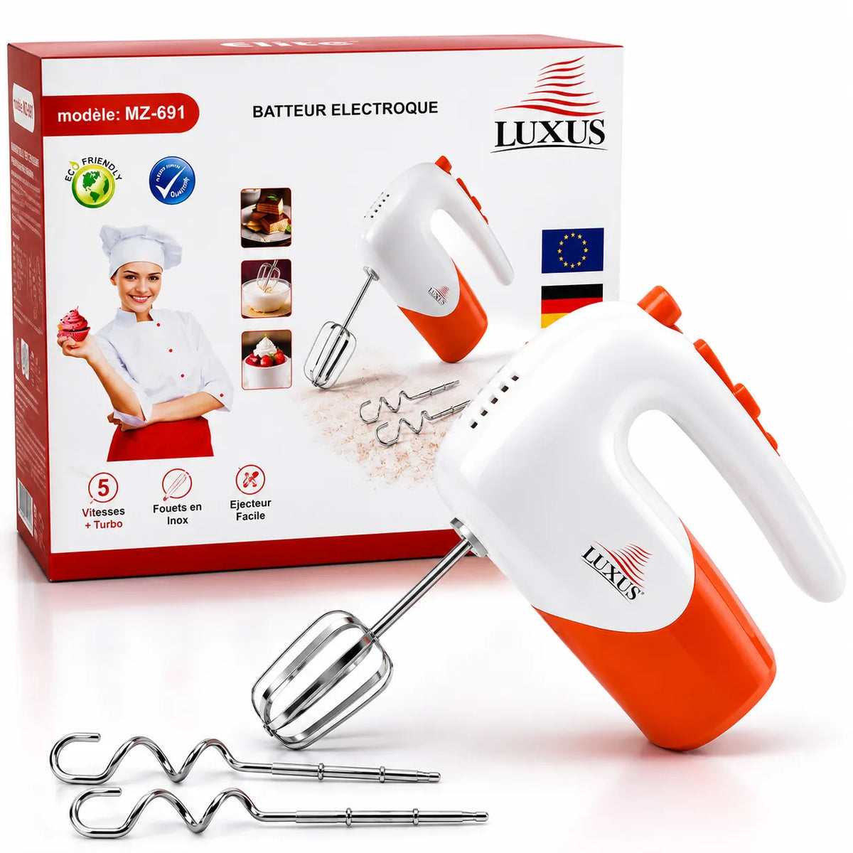 Batteur Électrique Luxus 5 Vitesses – vue 1 | MonChoix Maroc