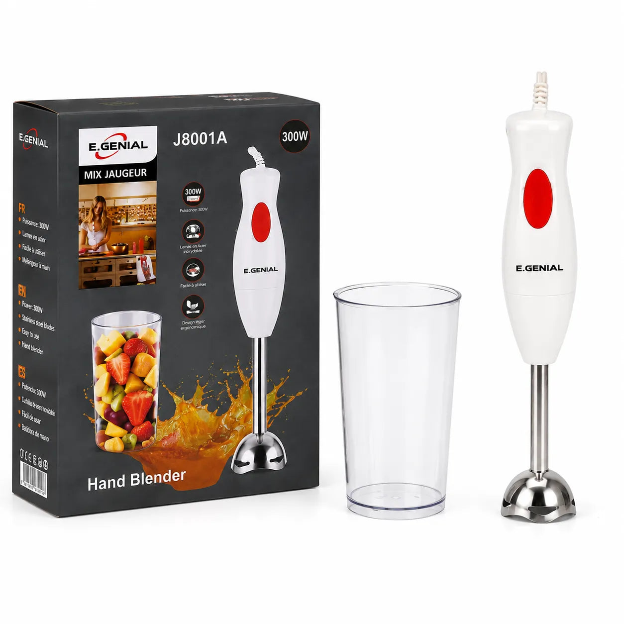 Mixeur Plongeant E.Genial 300W – vue 1 | MonChoix Maroc
