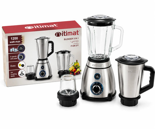 Blender Multifonction ITIMAT 3 En 1 – Mixeur, Moulin & Hachoir 1200W – vue 1 | MonChoix Maroc