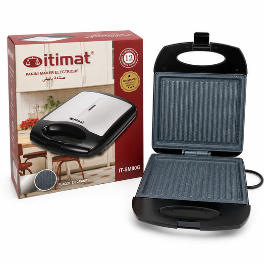 Panini Maker ITIMAT 1400W – Grill & Presse – vue 1 | MonChoix Maroc